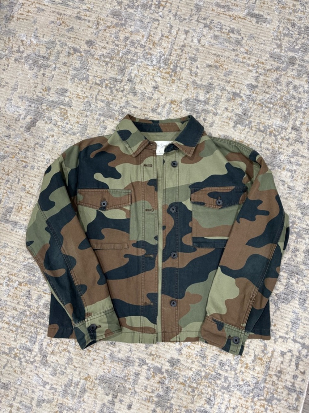 Treasure & Bond Camo Crop Jacket